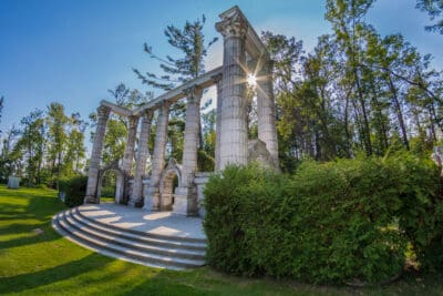 The greek stage monument at Guildwood Park in Scarborough. Stok'd Cannabis