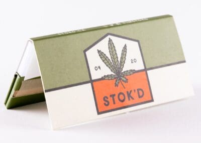 Stok'd | King Size Rolling Papers | Stok'd Weed Leaf