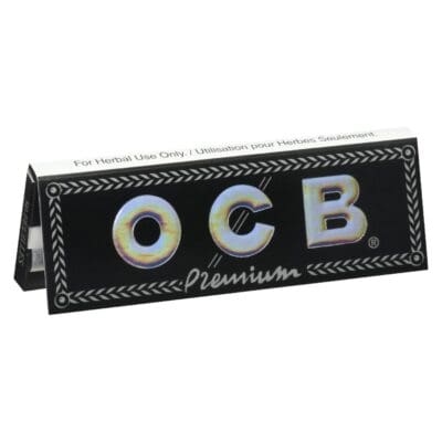 OCB |  Premium Black 1 1/4 1.25" Rolling Papers, Cones and Filters
