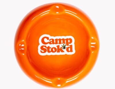 Stok'd | Ceramic Ashtray | Camp Stok'd | Orange