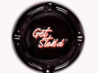 Stok'd | Ceramic Ashtray | Get Stok'd | Black