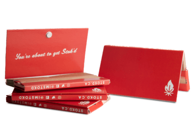 Stok'd | Rolling Papers | Red - Unbleached