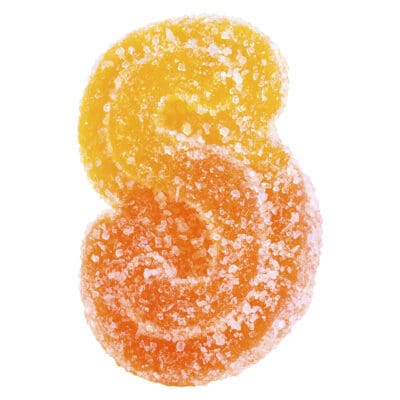 SOURZ by Spinach | Fully Blasted Peach Orange 1:1 THC CBD Gummies