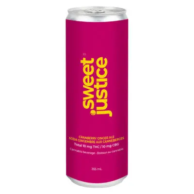 Sweet Justice | Cranberry Ginger Ale 10 THC + 10 CBG
